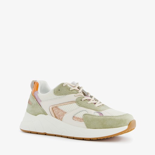 Dames sneakers wit/groen