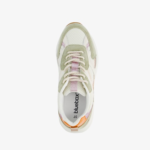 Dames sneakers wit/groen