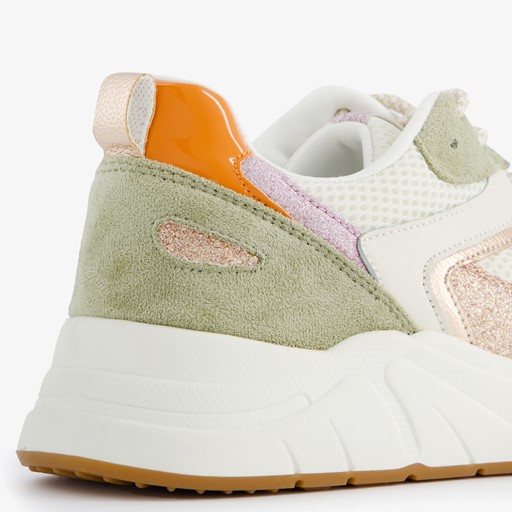 Dames sneakers wit/groen