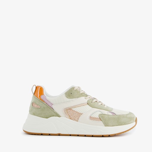 Dames sneakers wit/groen