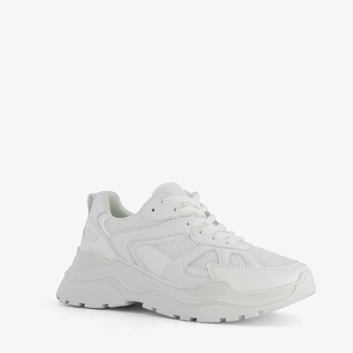 Dames dad sneakers wit