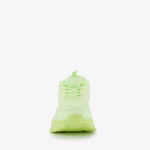 Dames dad sneakers neon groen