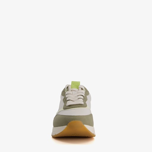 Vegan dames sneakers groen beige