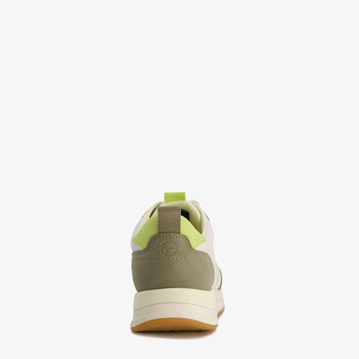 Vegan dames sneakers groen beige