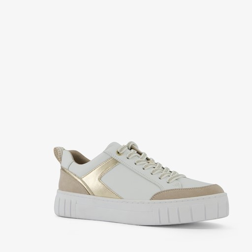 Dames sneakers wit/goud