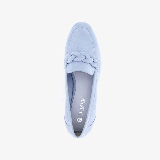 Dames loafers lichtblauw