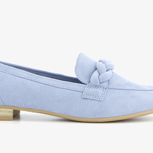 Dames loafers lichtblauw