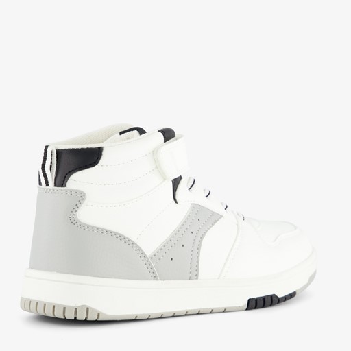 Hoge jongens sneakers wit zwart