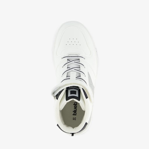 Hoge jongens sneakers wit zwart