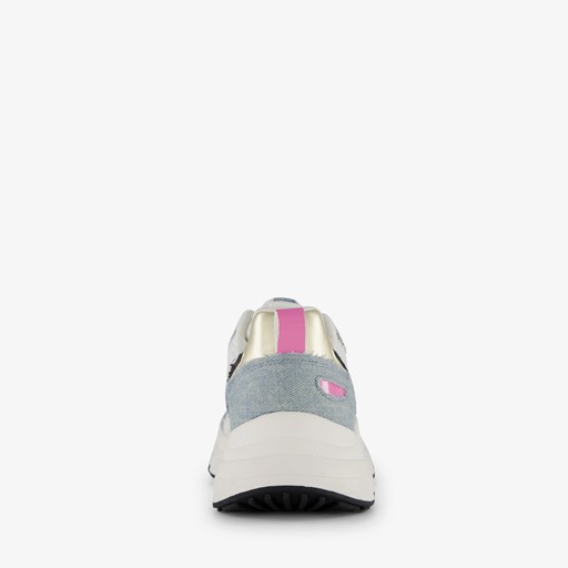 Dames dad sneakers met denim details