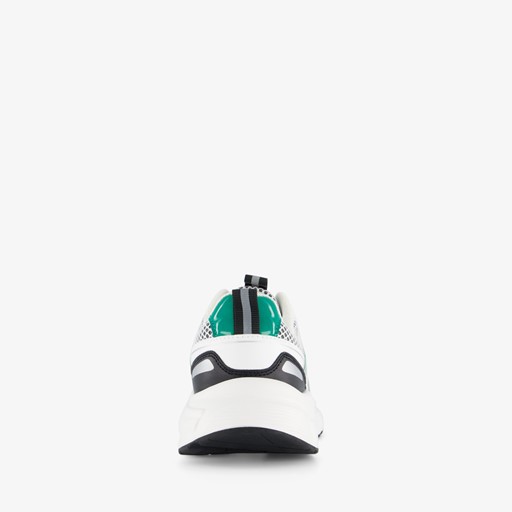 Dames dad sneakers wit zilver