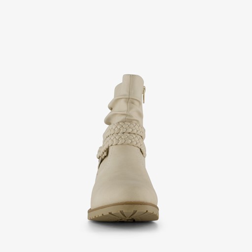 Dames enkellaarsjes beige