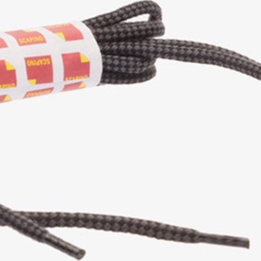 Zwart grijze veters rond 120 cm