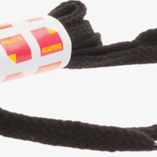 Zwarte veters plat 90 cm