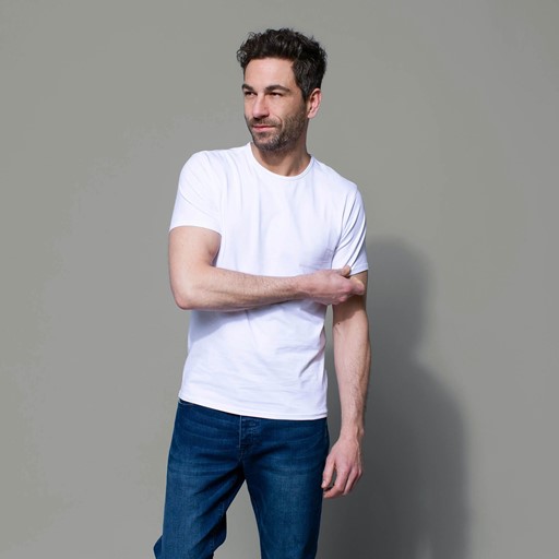 Heren T-shirt katoen/elastaan