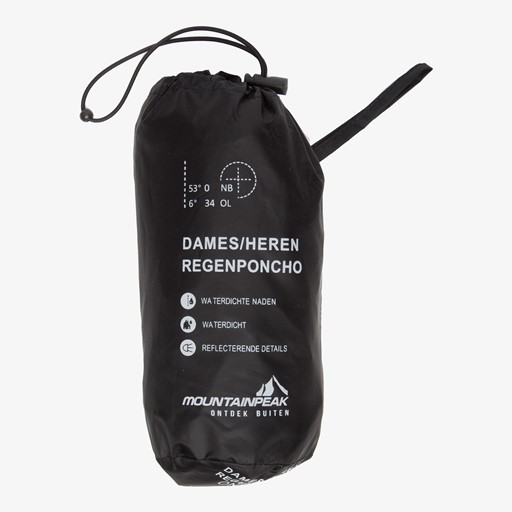 Dames/heren regenponcho