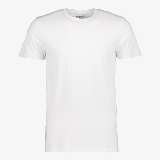 Heren T-shirt wit katoen ronde hals