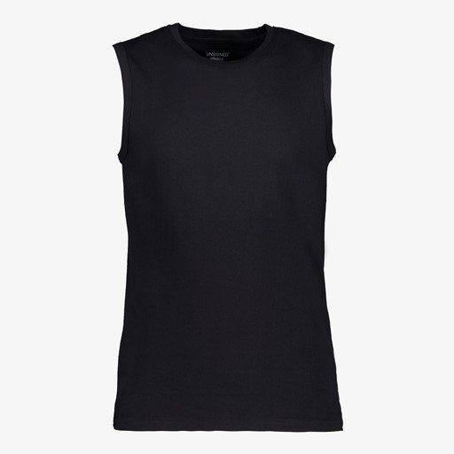 Heren singlet zwart