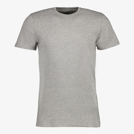 Heren T-shirt grijs ronde hals