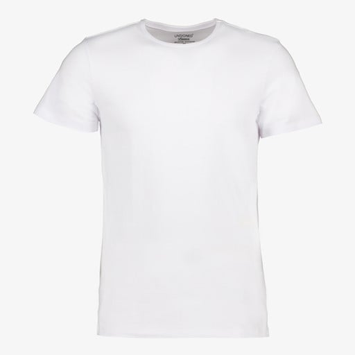 Heren T-shirt wit ronde hals
