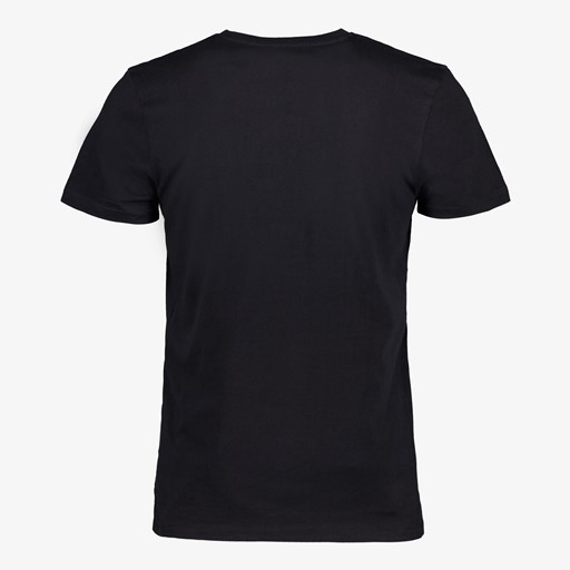 Heren T-shirt zwart V-hals