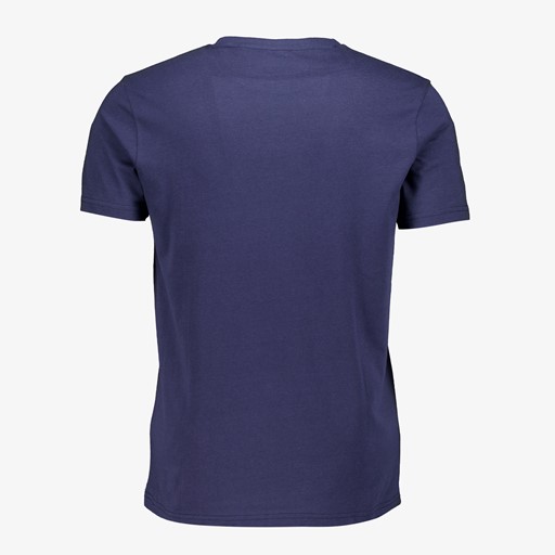 Heren T-shirt blauw met opdruk