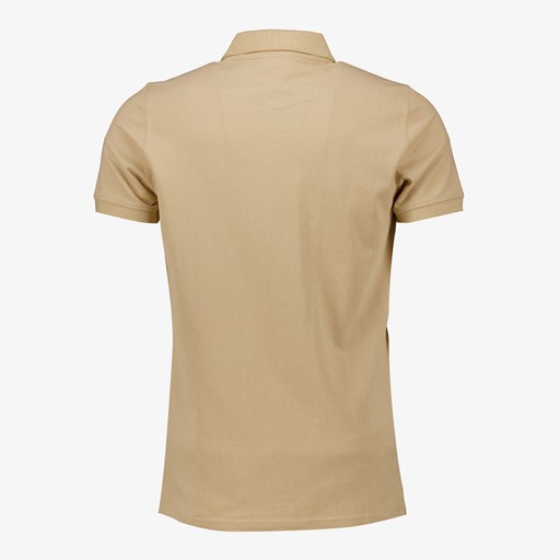 Heren polo beige