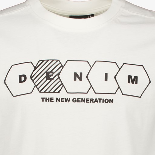 Heren T-shirt wit met tekst