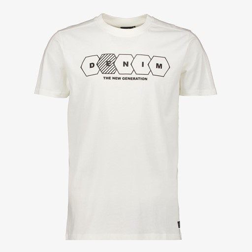 Heren T-shirt wit met tekst