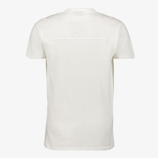 Heren T-shirt wit met tekst