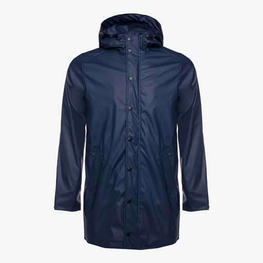 Heren regenjas blauw
