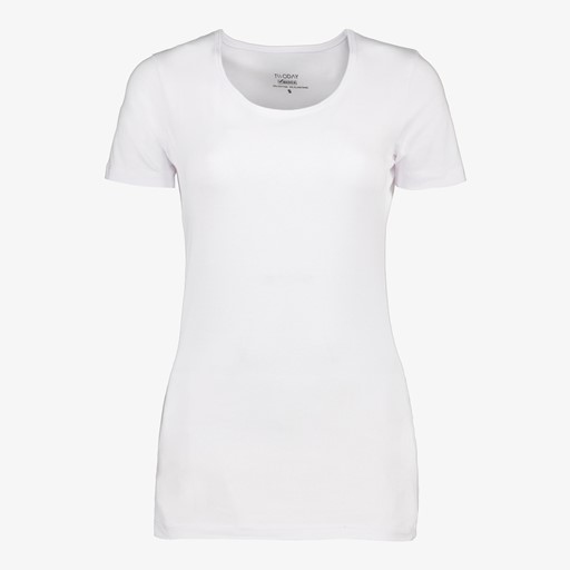 Dames T-shirt katoen wit