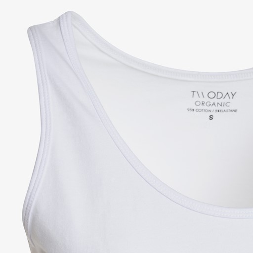 Dames basic singlet wit