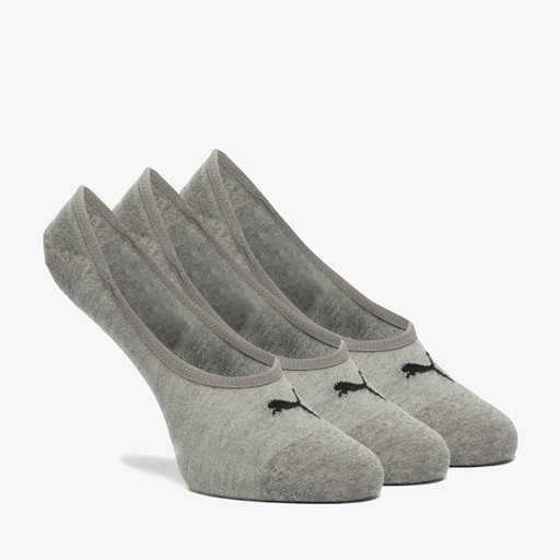 3 paar footies grijs