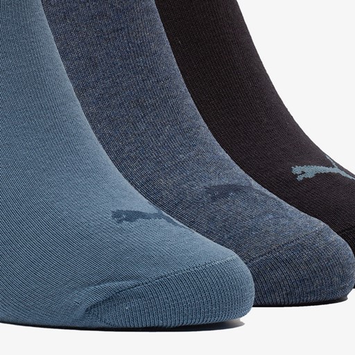 3 paar sneakersokken blauw