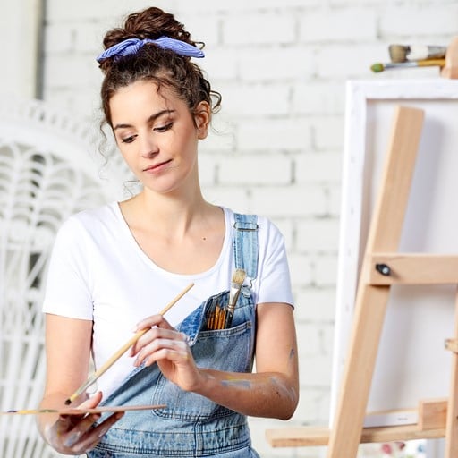 Dames T-shirt katoen wit