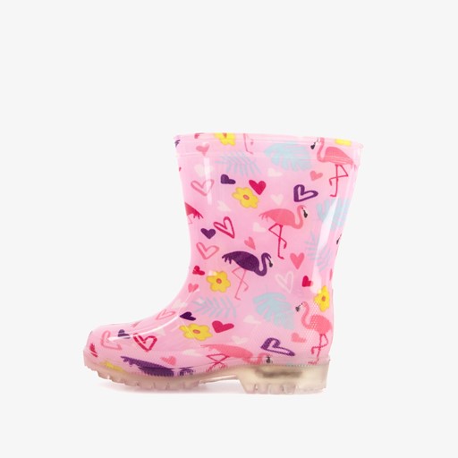 Vrolijke kinder regenlaarzen met lichtjes