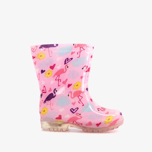 Vrolijke kinder regenlaarzen met lichtjes