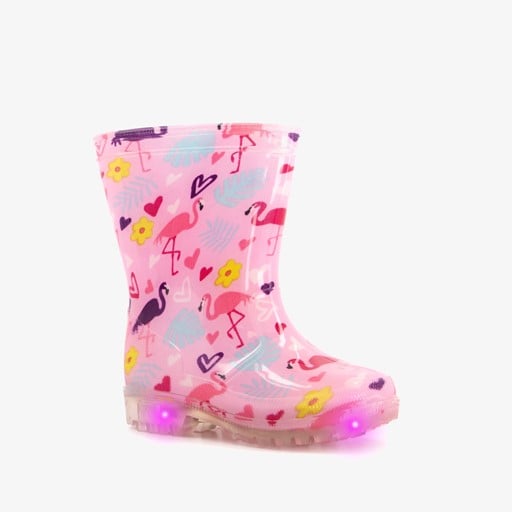 Vrolijke kinder regenlaarzen met lichtjes
