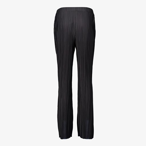 Dames plissé pantalon zwart