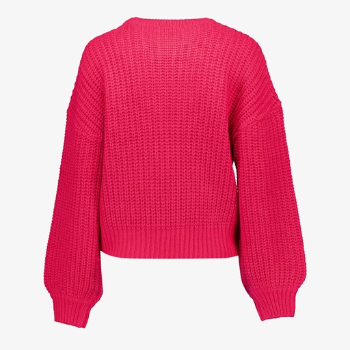 Gebreide dames trui roze