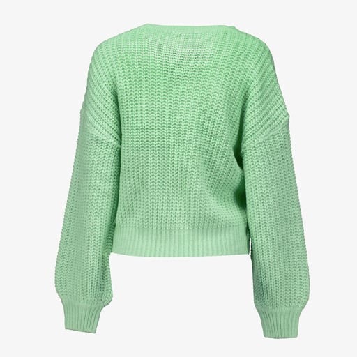 Gebreide dames trui groen