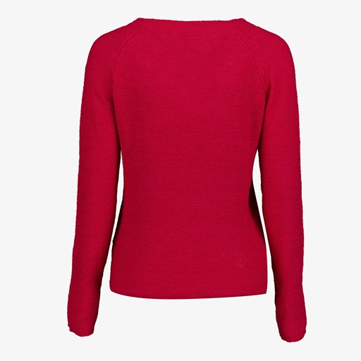 Dames trui roze met V-hals