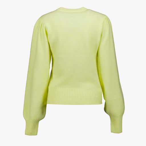 Gebreide dames trui geel