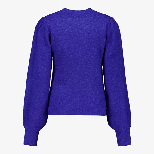 Gebreide dames trui donkerblauw