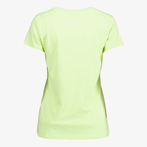 Dames T-shirt met zomers opdruk groen