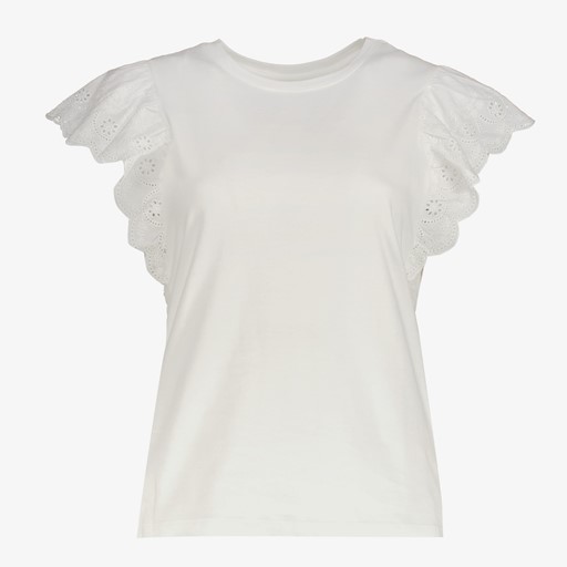 Dames top wit met vlindermouwen