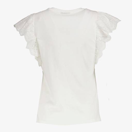 Dames top wit met vlindermouwen