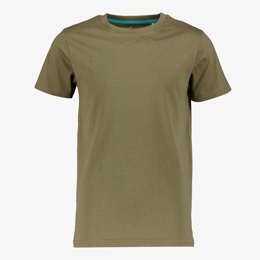 Basic jongens T-shirt donkergroen