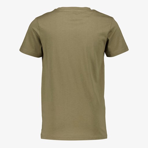 Basic jongens T-shirt donkergroen
